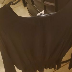 Junior sz large dressy black blouse